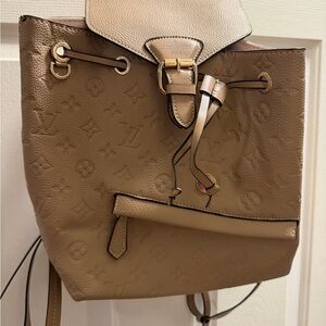Elegant Tan Monogram Backpack